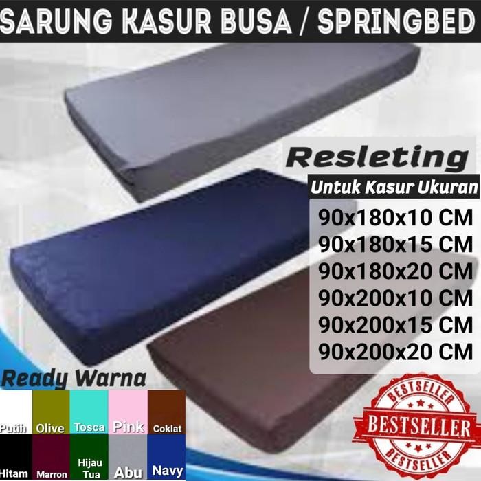 KADM Sarung Kasur 90X200 Cm , 90X180 Cm Untuk Kasur Tinggi 10, 15, 20 Cm