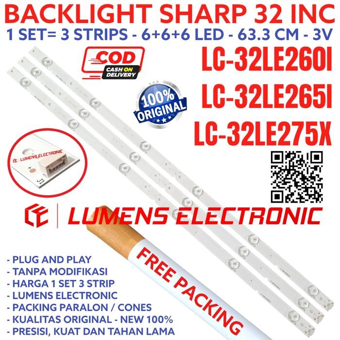 Backlight Tv Led Sharp 32 Inc Lc 32Le2601 32Le2651 32Le375X Lampu Bl Sale