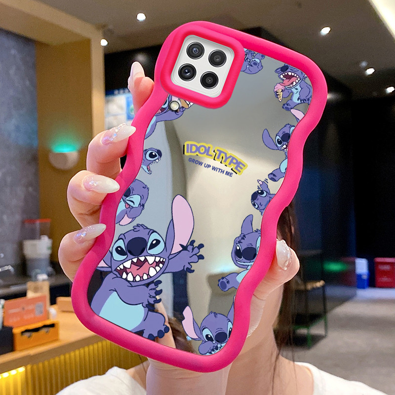 Casing Untuk Samsung A22 M22 M32 Case Casing Pola Monster biru Kasing HP Kesing Silikon Softcase Mac