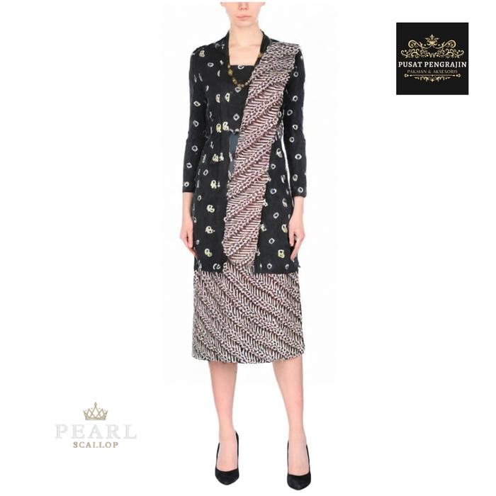 Set Kebaya Kutubaru Jumputan Panjang