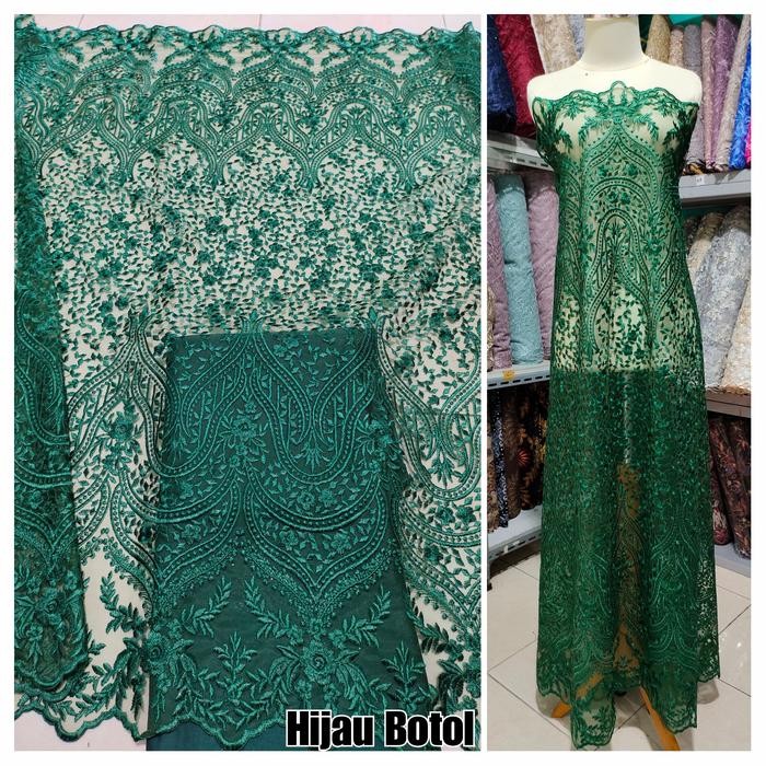 Brokat Tile Eliesaab,bahan kebaya,toko kain kebaya murah