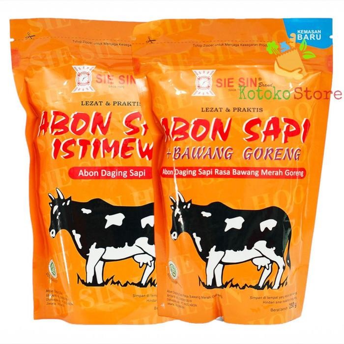 

Abon Sapi Sie Sin Original / Abon Sapi Bawang Sie Sin / Abon Sie Sin 250Gr