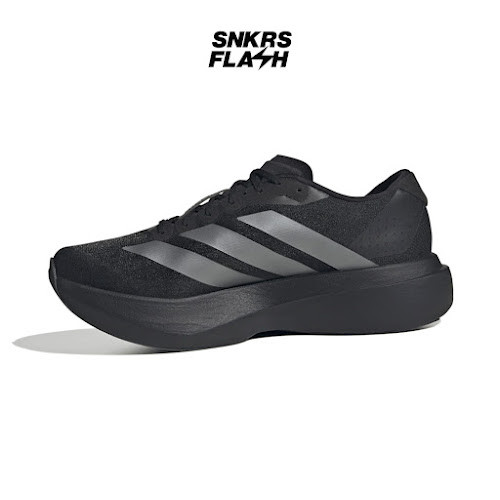 ADIDAS ADIZERO EVO SL BLACK IRON METALLIC Sepatu Lari Pria - JR4888 - Size 42.7