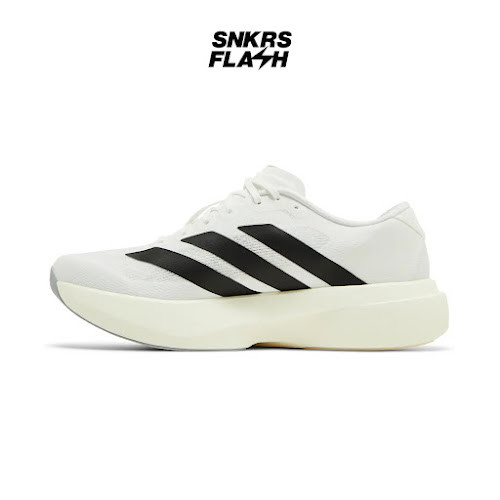 ADIDAS ADIZERO EVO SL WHITE BLACK Sepatu Lari Pria - JH6206 - Size 45.3