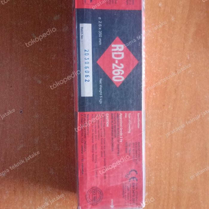 KAWAT LAS NIKKO STEEL RD260 2.6MM (5KG) / RD 260 2.6MM