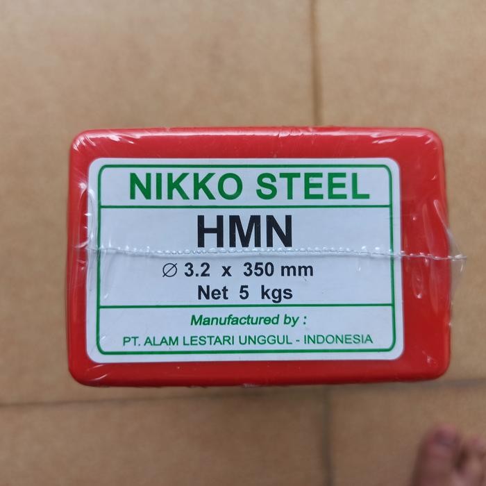 KAWAT LAS MANGAN NIKKO STEEL HMN UKURAN 3,2 HMN 3.2 MM 5KG