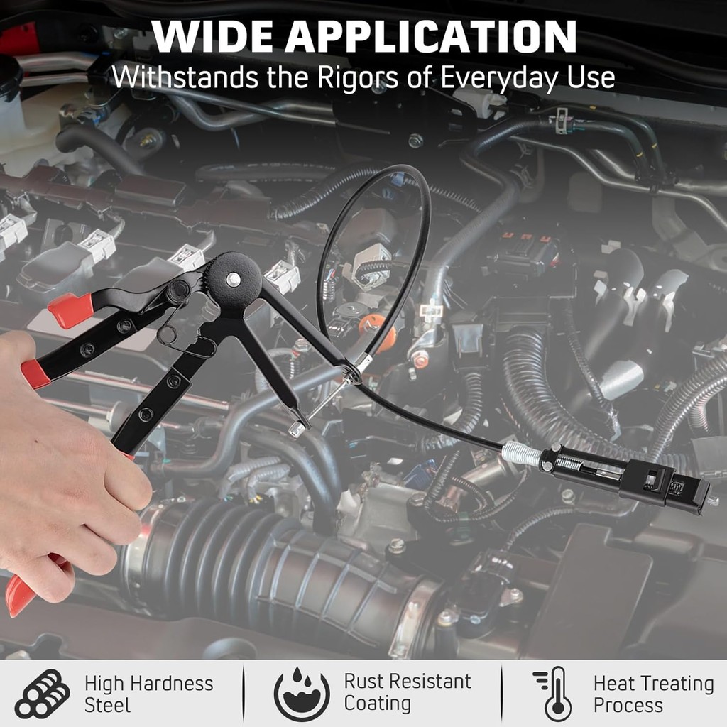 Hose Clamp Pliers, Wire Long Reach Hose Clamp Pliers Set Fuel Oil Water Hose Auto Tools Coolant