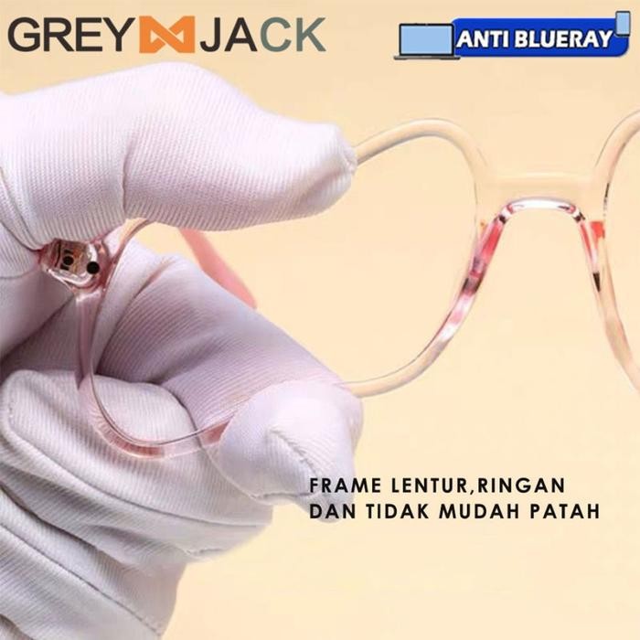Grey Jack Kacamata Anak Antiradiasi Blueray Free Clipon Polarized 7366