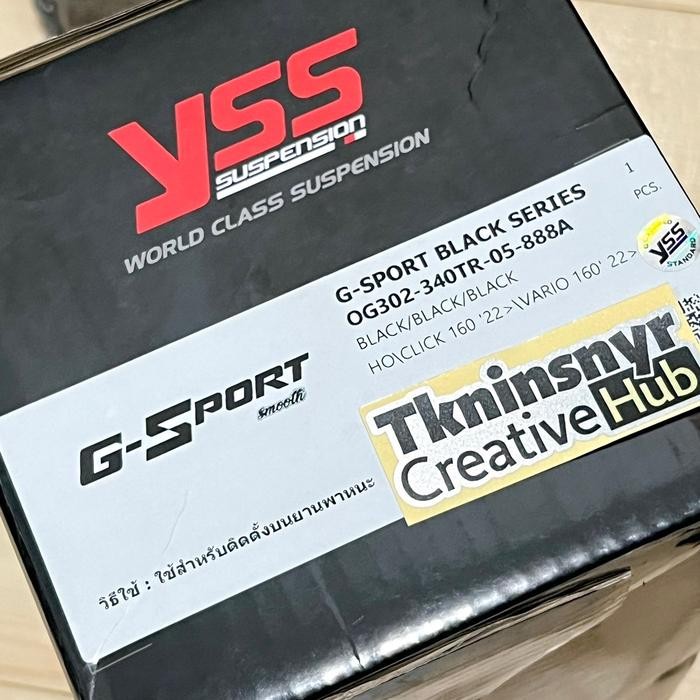 SHOCK YSS G-SPORT SMOOTH VARIO 160 ABS/CBS G-SPORT 340MM - HITAM