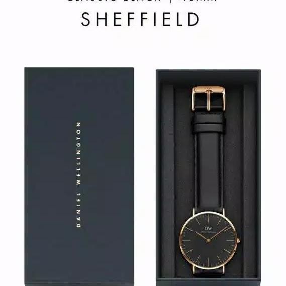 [COD] Jam Tangan DW Kulit Pria / Wanita Classic Free Paperbag