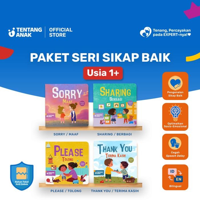 

Tentang Anak - Paket Sikap Baik Bilingual Buku Cerita Anak Bilingual Bergambar Books