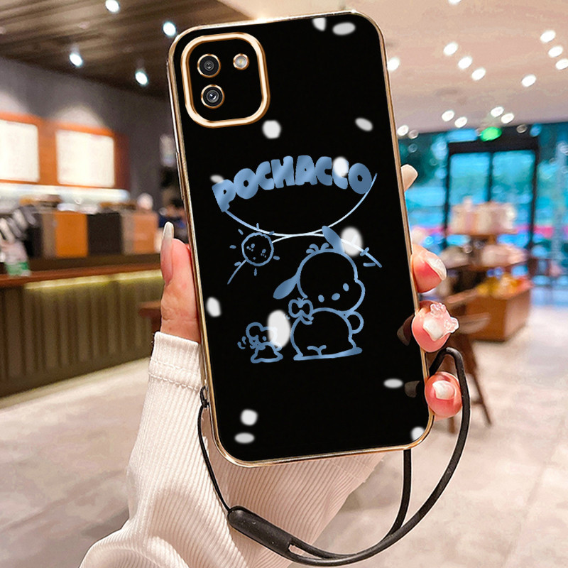 Casing Hp Untuk Samsung Galaxy A03 A03s A03 Core Case Casing Silikon HP Kasing berlapis motif karakt