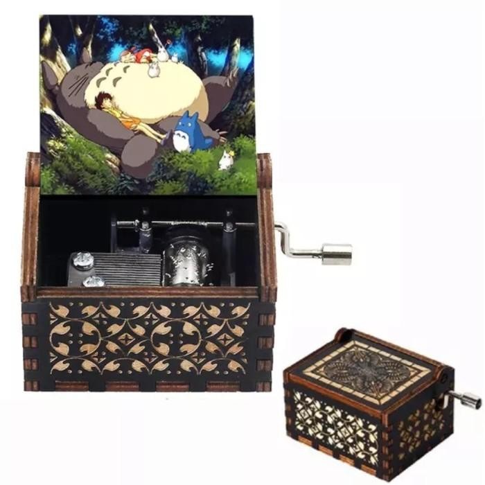 Kotak Musik Totoro Wooden Music Box