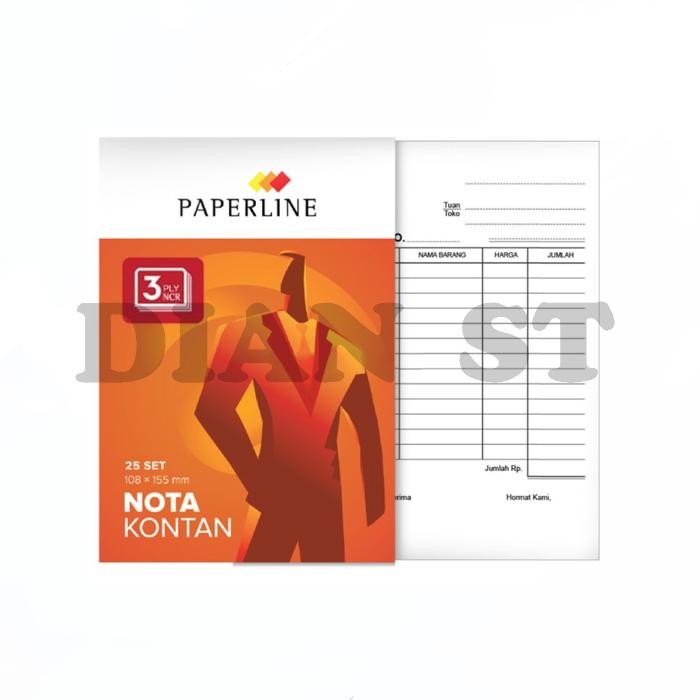 

TUMI Buku Nota Kontan Paperline Kecil Rangkap 3 Ply - 10Pc