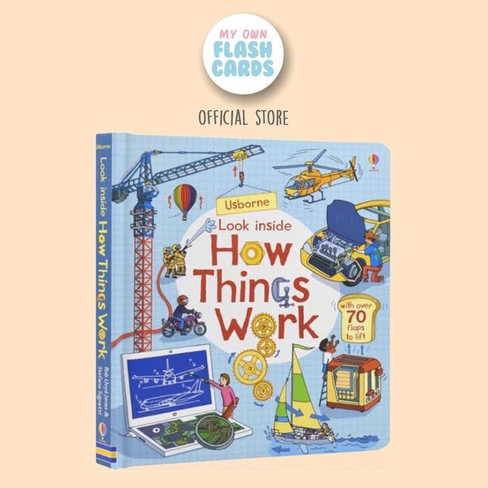 

Usborne Look Inside How Things Work Buku Edukasi Anak Education Book ted Children Kado Hadiah Anak