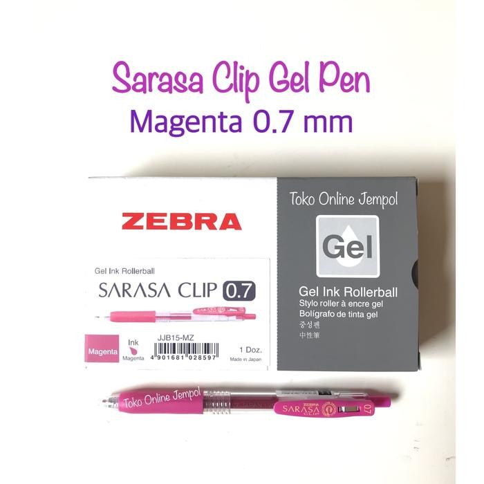 

I77W Pulpen Sarasa Zebra Clip 0.7 Magenta Gel Pen Jjb15-Mz Ink Atk0819Sr