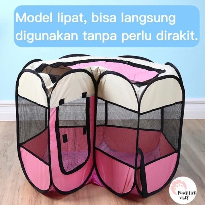 Kandang Lipat Portable - Kandang Kucing Besar- Rumah Kucing Untuk Mel