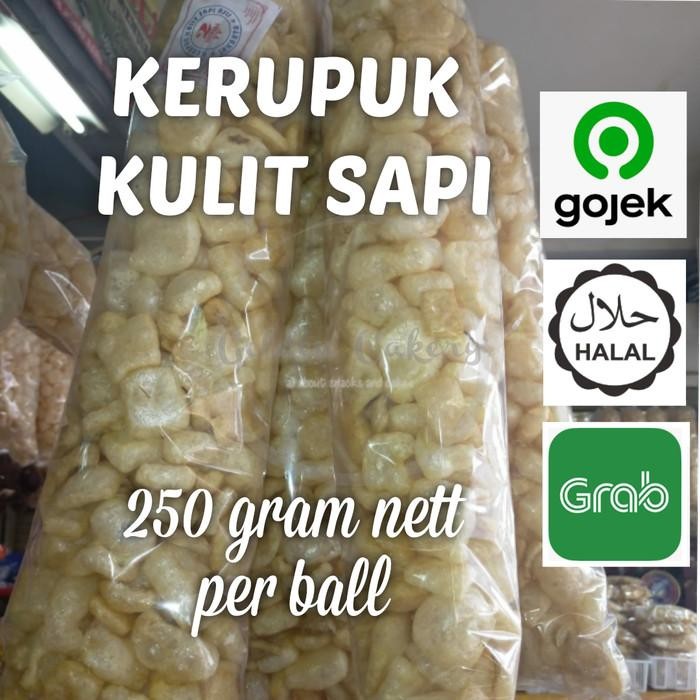 

Sale!! Kerupuk Kulit Sapi / Krupuk Jangek/ Krupuk / Rambak/ Kerupuk 225 Gram Food Snacks Dorokdok