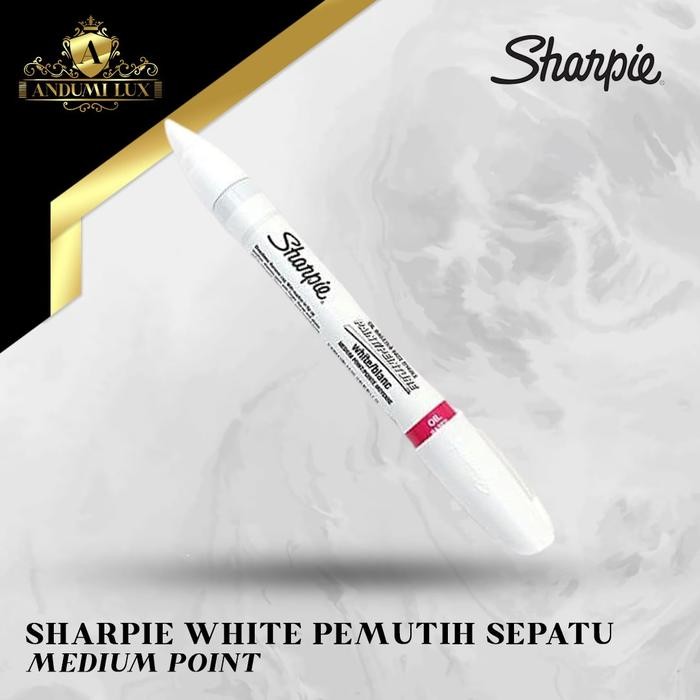 

Sharpie WHITE MEDIUM Spidol Marker Oil-Based Pemutih Sepatu Sneakers