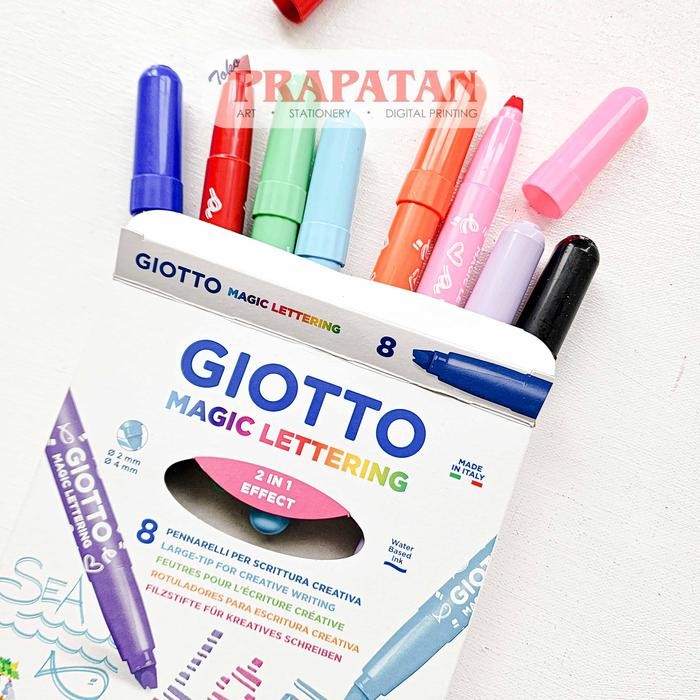 

Giotto Magic Lettering Large Tip Marker Pena Warna