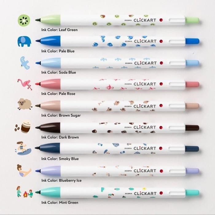 

Zebra Clickart Marker Pens/Spidol Pen 0.6mm Series Yurukawa Edition