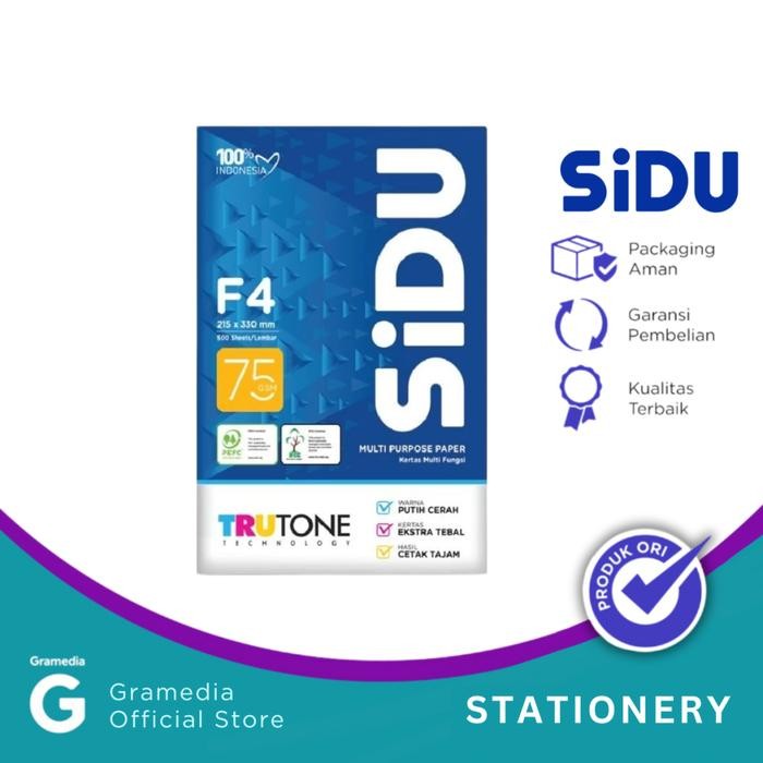 

Kertas Hvs Sidu F4 75Gsm.