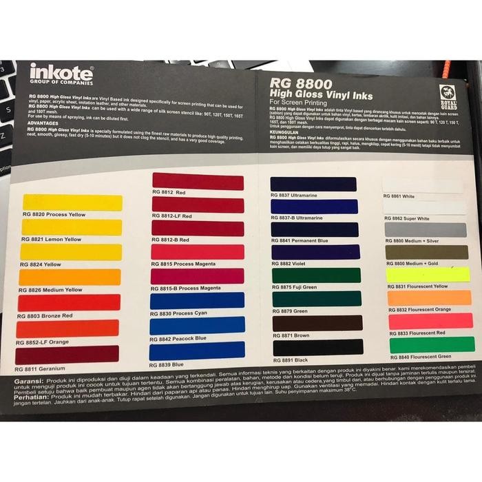 

Rg 1120 Process Yellow Cat Sablon Basis Minyak Royal Guard