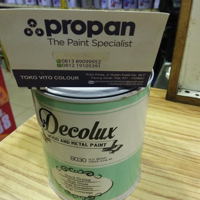 

Cat Minyak Decolux 8030 Old Brown