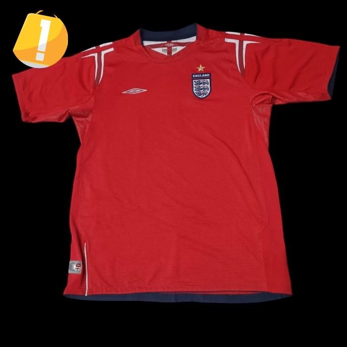 Neww UMBRO JERSEY ENGLAND AWAY 2004 2005 2006 YOUTH KIDS FOOTBALL SOCCER JERSEY BAJU BOLA INGGRIS