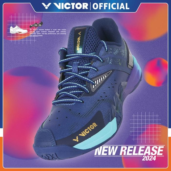 Sepatu Badminton VICTOR P8500II P 8500II 8500 II 2 - B Colour Blue Print