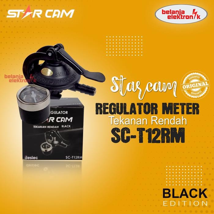 

STARCAM REGULATOR GAS LPG METER SC-23M / SC-T12RM TEKANAN RENDAH KEPALA GAS
