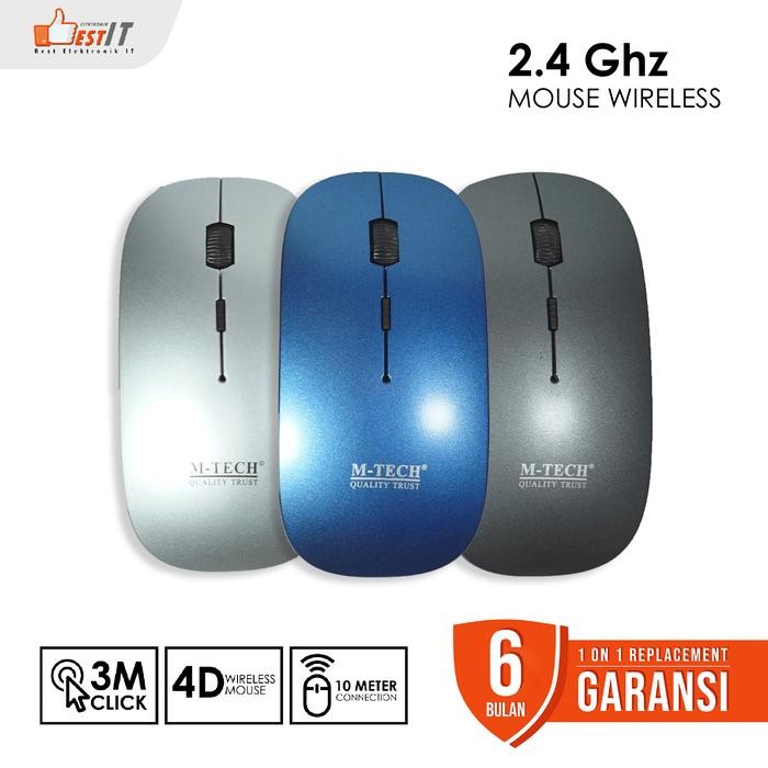 

MOUSE WIRELESS SLIM 6070 M-TECH ORIGINAL GROSIR