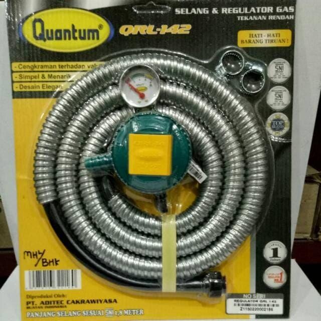 

QUANTUM SELANG GAS + REGULATOR QRL-142 / QRL 142 (GARANSI RESMI)