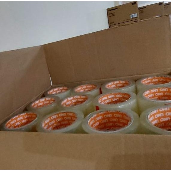 

LAKBAN OEM OPP TAPE PANJANG FULL KETEBALAN 42 MICRON MURAH DAN REKAT