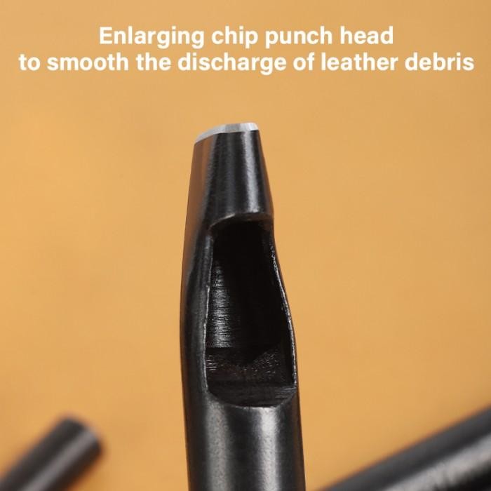 

Bisa Gosend! Wuta Leather Belt Hole Puncher Oval Hole Strap Watch Band Flat Punches Heavy Duty