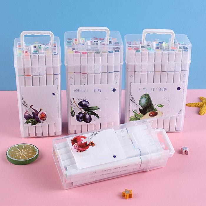 

HAPPYTOYS.888 Spidol Warna Siswa Sekolah Dasar Berkepala Dua / Lukisan Pena Cat Air Seni Anak-Anak /