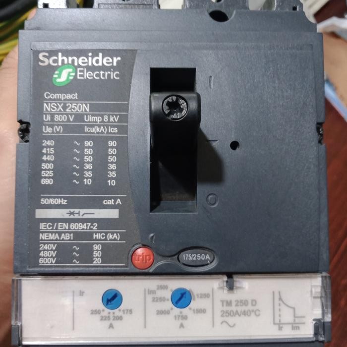 NSX/MCCB SCHNEIDER 250N 250 AMPER ORIGINAL