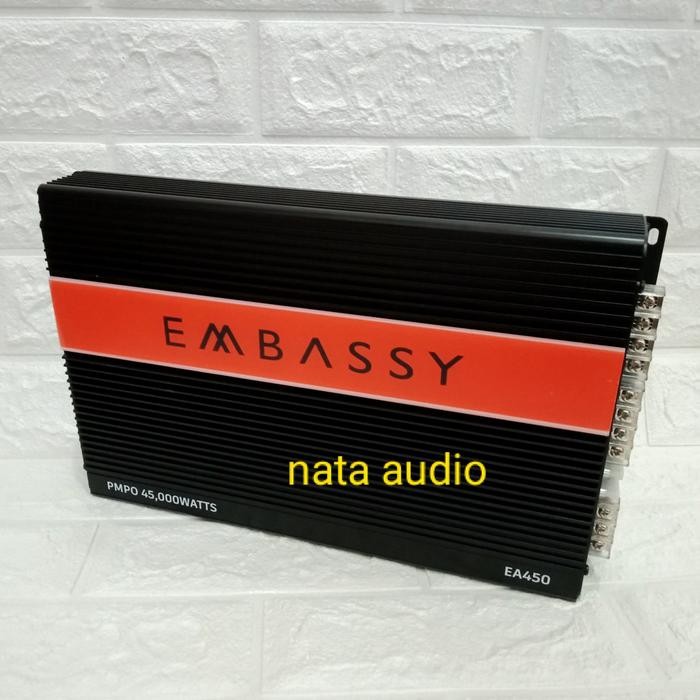 EMBASSY AMPLIFIER POWER EMBASSY EA-450 MOSFET 4 CHANEL TENAGA BADAK