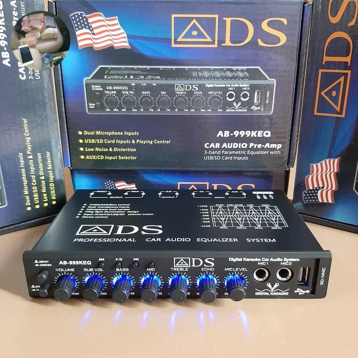 PARAMETRIK AUDIO MOBIL EQUALIZER BLUETOOTH KAROKE ADS AB-999KEQ