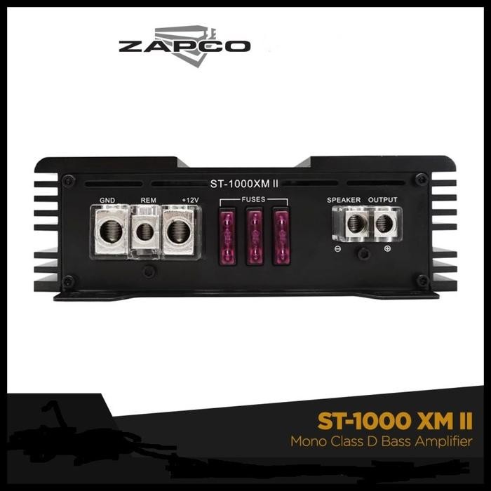 ZAPCO ST-1000XM / ST 1000 XM II MONOBLOK CLASS D AMPLIFIER RESMI