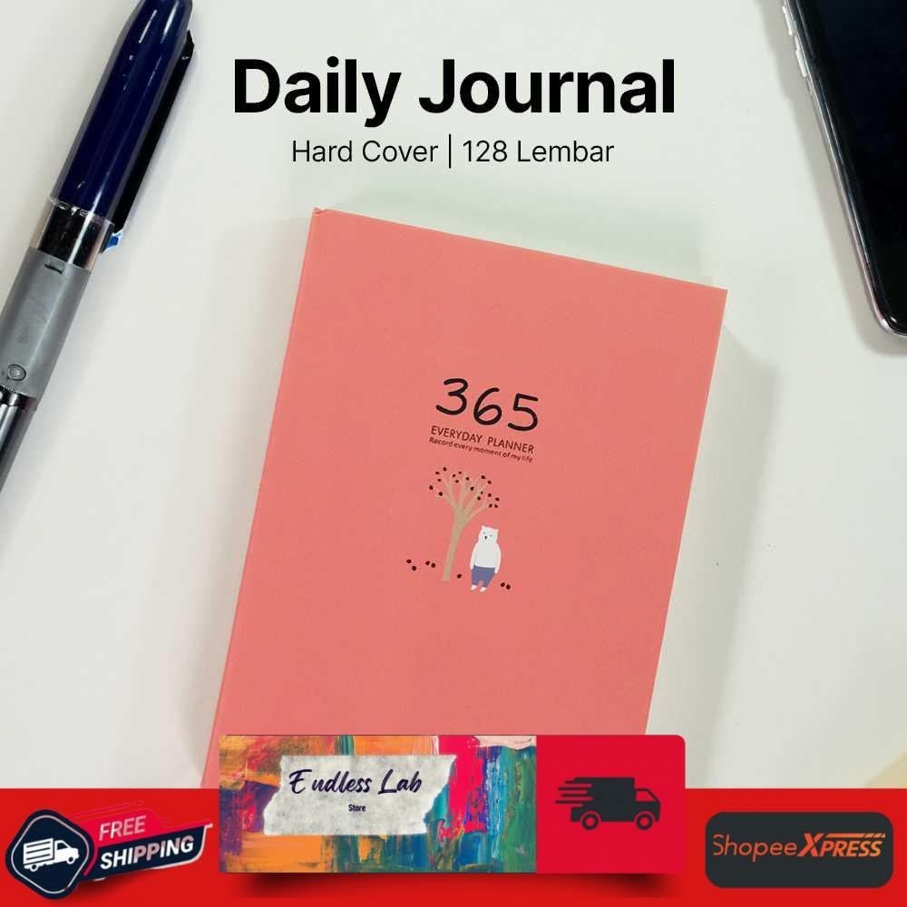 

Buku Diary 365 Hari Daily Journal Hard Cover 128 Lembar