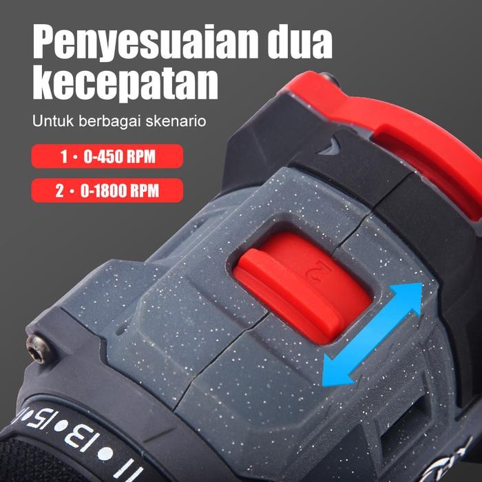 TERBARU MLHY 102 PCS TOOLKIT BOR LISTRIK SATU SET ALAT PERKAKAS BOR LISTRIK CORDLESS TANG OBENG PALU