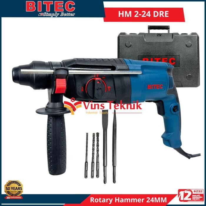 Termurah Mesin Bor Beton Rotary Hammer Hm2-24Dre Bitec Hm 2-24 Dre