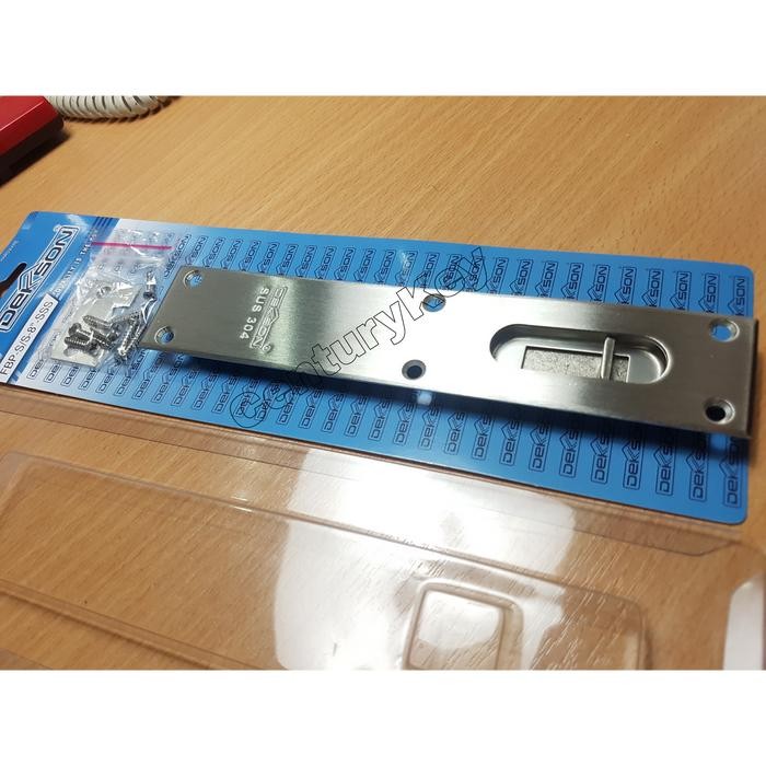 Terlaris Flush Bolt Plate Dekson 8 Inch Dekkson Grendel Slot Tanam Pintu