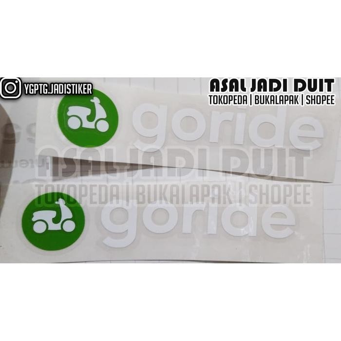 Stiker Sticker Helm / Motor Goride Go Ride Gojek Model Baru