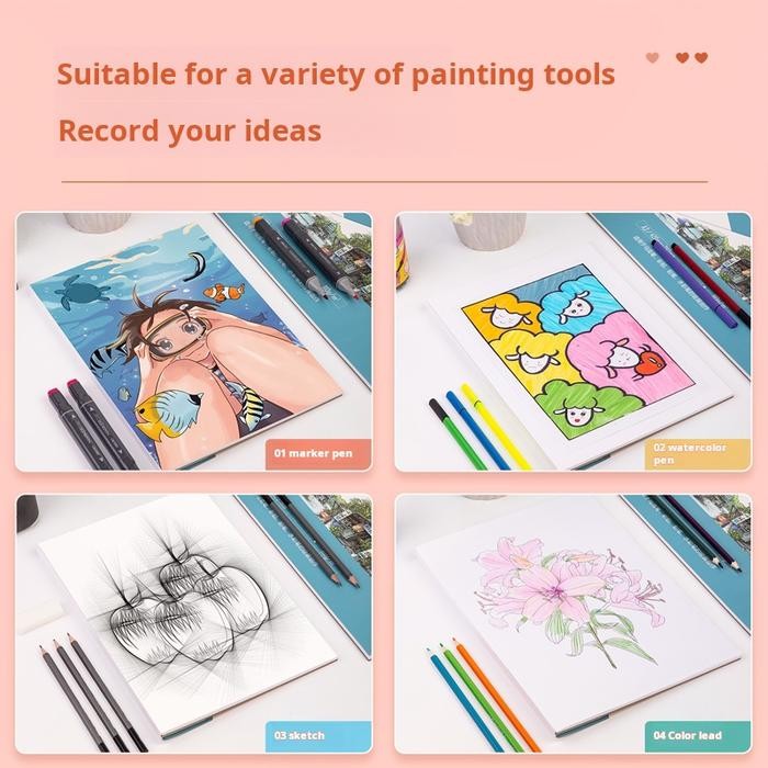 

SARI Deli Marker Pad/Drawing Paper/Buku Gambar Untuk Spidol 30Lmbr 73609/10