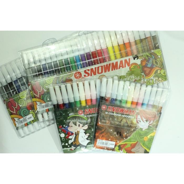 

SARI Spidol Snowman 12 Warna