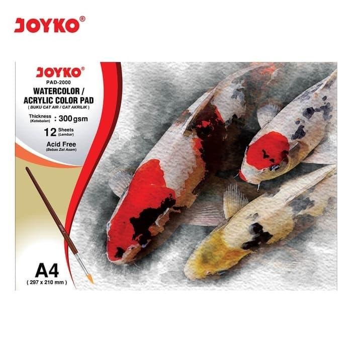 

SARI Watercolor Pad Buku Cat Air Akrilik Joyko Pad-2000 A4 300 Gsm 12Sheets
