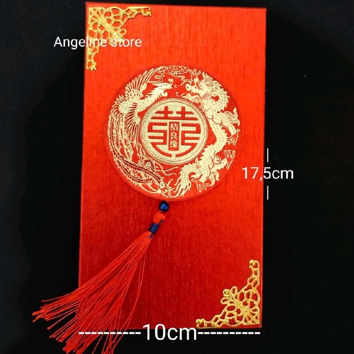 

SARI Red Amplop / Kotak Angpao Mewah Shuang Xi (Double Happiness)
