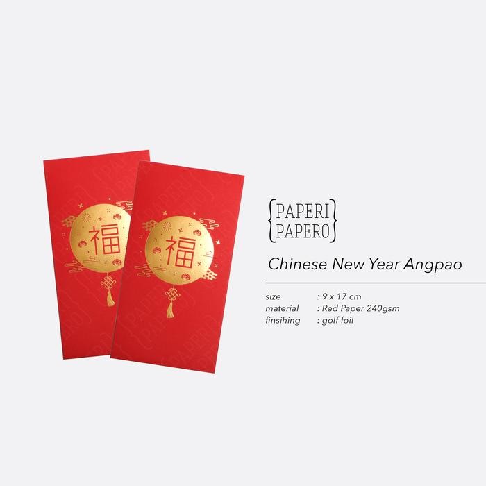 

5WUM Red Envelope Luck - Chinese New Year Imlek Angpao Amplop Merah Fu Gold